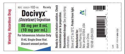 DOCIVYX (docetaxel) Injection, 80 mg/8 mL -Vial Label - 2ad4f265 675e 47bf a2fa 57d9266a6dda 14