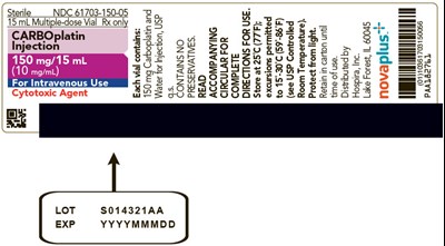 PRINCIPAL DISPLAY PANEL -  15 mL Vial Label - carboplatin 06
