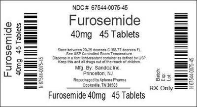 Bottle Label 40mg (67544 075)