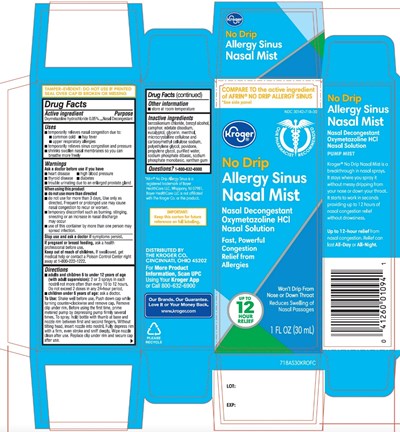 7J8EL-nasal-spray.jpg Kroger Health No Drip Allergy Nasal Mist - 7J8EL nasal spray