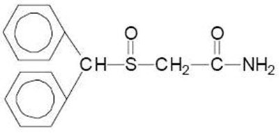 modafinil-str.jpg Chemical Structure - modafinil str