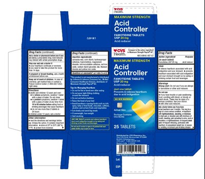 PACKAGE LABEL-PRINCIPAL DISPLAY PANEL -20 mg (25 Tablets, Container Carton Label) - famotidine 20mg fig2