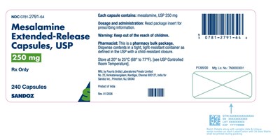Principal Display Panel (250 mg Capsule Bottle Label)