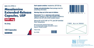 Principal Display Panel (500 mg Capsule Bottle Label)