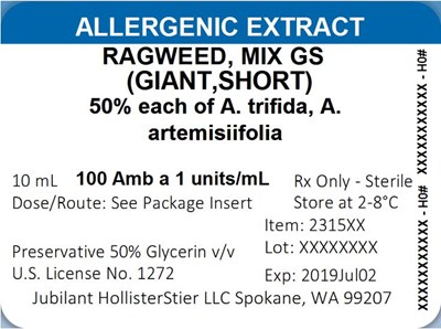 Standardized Ragweed 10