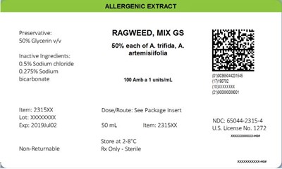 Standardized Ragweed 11