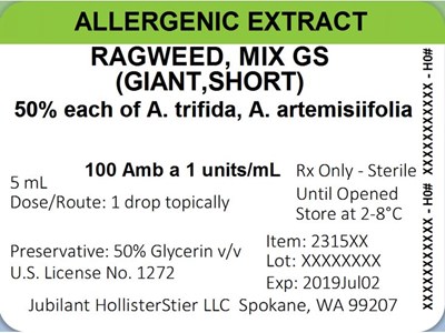 Standardized Ragweed 8