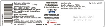 carbamazepine-er-tablets-usp-200mg-100s.jpg Carbamazepine Extended-Release Tablets USP, 200 mg - NDC 60290-059-01 - 100's Bottle Label - carbamazepine er tablets usp 200mg 100s