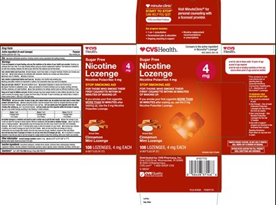 Nicotine Polacrilex Usp, 4 mg (Nicotine 4 mg Cinnamon Mini Lozenge Rub 1)
