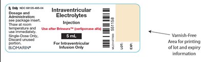Intraventricular Electrolytes Injection Vial (Brineura 10)
