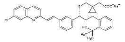 Structural Formula - montelukast sodium 2