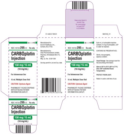 16729-295-33 (Carboplatin 150mg Carton Label)
