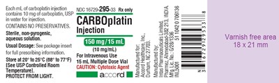 16729-295-33 (Carboplatin 150mg Container Label)