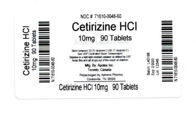 71610-0048-60.jpg Bottle Label 10 mg - 71610 0048 60
