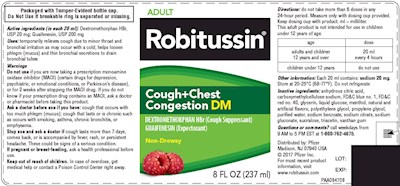 NDC 0031-8757 Robitussin Cough Plus Chest Congestion Dm ...