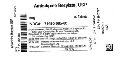 Label (71610 0985 60)