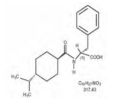 structure - nateglinide tablet coated 1