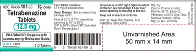 70436-101-09 (Tetrabenazine Label 1)