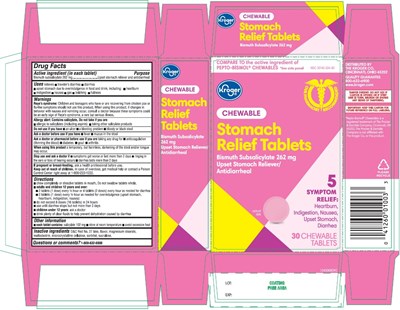 Kroge Stomach Relief 30 Chewable Tablets (172gnp)