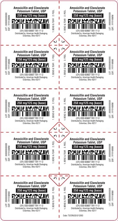 250mg-125mg Amoxicillin & Clavulanate Potassium Tablet Blister - image 02