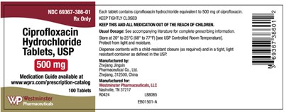 PRINCIPAL DISPLAY PANEL - 500 mg Tablet Bottle Label - cipro 04