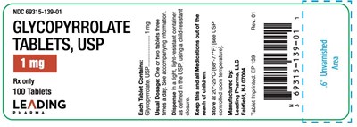 Glycopyrrolate 1mg 100tabs (1mg100ctlabel)