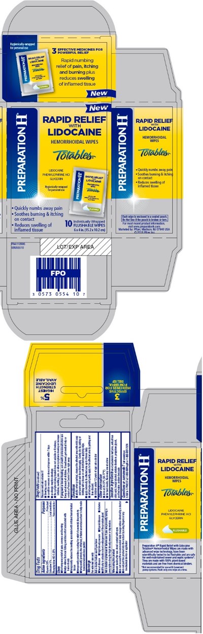 PRINCIPAL DISPLAY PANEL - 10 Wipe Pouch Carton - prep h 02