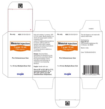 mesna-figure2.jpg PACKAGE LABEL.PRINCIPAL DISPLAY PANEL - 10 mL Multiple-Dose Vial - Container Carton - mesna figure2