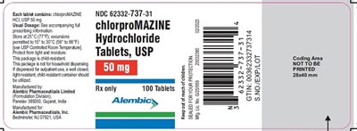 chlorpromazine-50.jpg 100 tablets - chlorpromazine 50