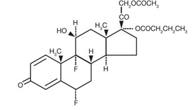 Difluprednate Structural Formula (Image 01)