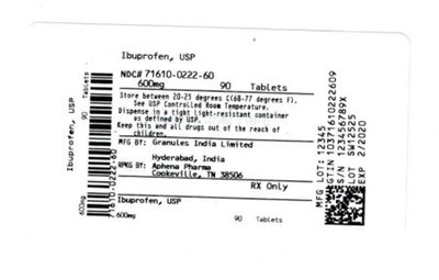 Bottle Label 600 mg (71610 0222 60)