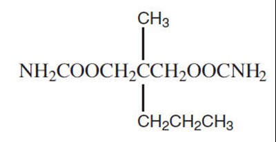meprobamate-01.jpg Chemical Structure - meprobamate 01