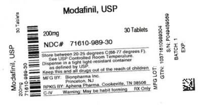 Label (71610 0989 30)