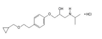 The following chemical structure of Betaxolol is a β1-selective (cardioselective) adrenergic receptor blocking agent available as 10-mg and 20-mg  tablets  for oral administration. Betaxolol is chemically described as 2-propanol,1-[4-[2- (cyclopropylmethoxy)ethyl]phenoxy]-3-[(1-methylethyl)amino]-,hydrochloride,(±). - betaxolol tablets usp film coated 01
