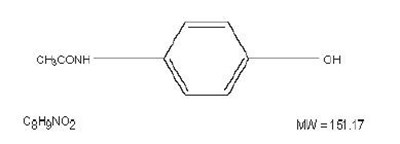 Acetaminophen Structural Formula (Zydone Figure 2)