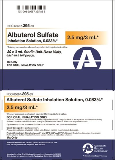Albuterol-CARTON.jpg 2.5 mg per 3 mL Albuterol Inhalation Solution Carton - Albuterol CARTON