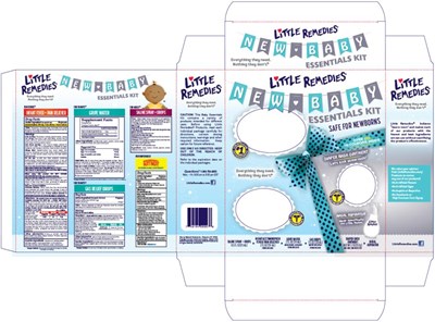 Principal Display Panellittle Remedies®new Baby Essentials Kitinfant Fever/pain Reliever Acetaminophen / Fever/pain Reliever 2 Fl Oz (59 mL)syringe Includedgas Dropssimethicone /antigas1 Fl Oz (30 mL)syringe Includeddiaper Rash Ointment Zinc Oxide / Skin Protectant  2 Oz (57 G) Saline Spray + Drops 0.5 Fl Oz (15 mL)gripe Water Ginger / Fennel Supplement2 Fl Oz (59 mL)syringe Includednasal Aspirator (Little Remedies New Baby Essentials Kit 01)