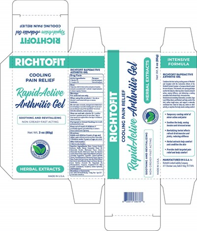 Richtofit Rapid Active Arthritis Gel Box (Richtofit Rapidactive Box Compressed)