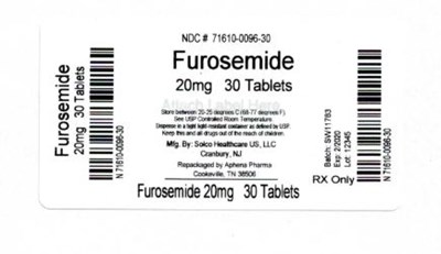 Bottle Label 20 mg - 71610 0096 30