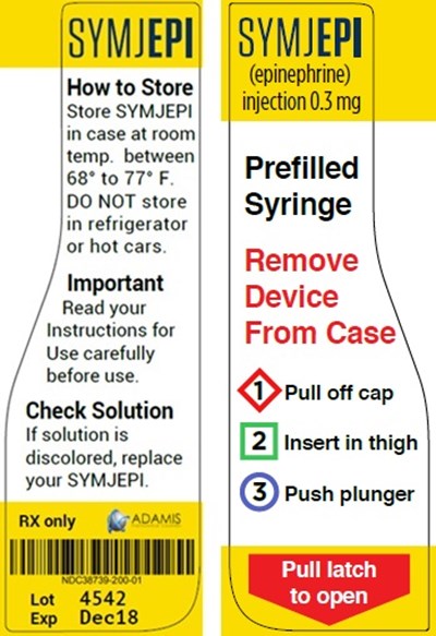 epinephrine-case-label.jpg Syringe Case Label - epinephrine case label