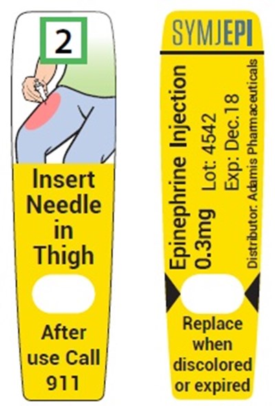 epinephrine-syringe-label.jpg Syringe Label - epinephrine syringe label