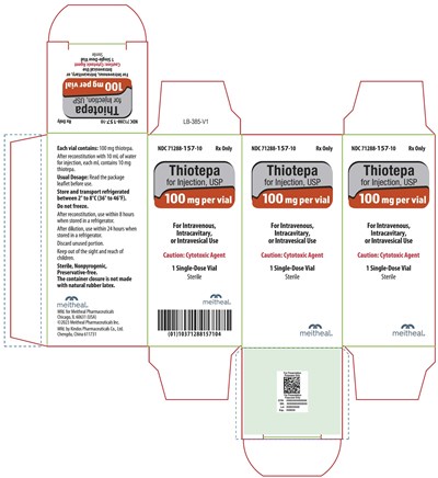 Principal Display Panel – Thiotepa For Injection, Usp 100 mg Carton (Thiotepa Carton 100mg)