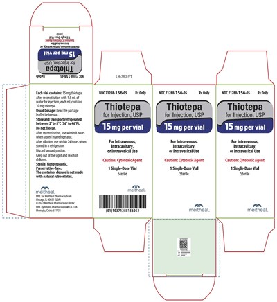 Principal Display Panel – Thiotepa For Injection, Usp 15 mg Carton (Thiotepa Carton 15mg)