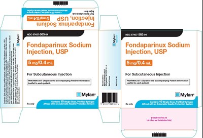 Fondaparinux Sodium Injection, USP for subcutaneous injection 7.5 mg/0.6 mL Carton Label - image 14