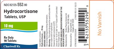 Image Description (Hydrocortisone Tablets 10mg Label)