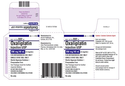 Oxaliplatin Injection, Usp 200 mg/40 mL (5 mg/ml)-single-dose Vial-carton (Oxaliplatin Inj 200mg 40ml Carton)
