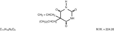 This Is An Image Of The Structural Formula For Butalbital. (4b874a3d Db5a 40dc A69c D67c76b82b49 01)