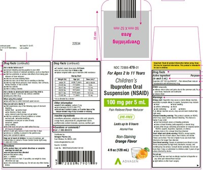 Image Description (Ibuprofen Oral Suspension 120ml Carton Label)