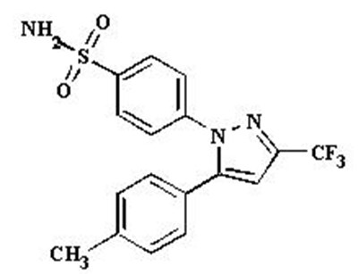 Chemical Structure - celecoxib 01