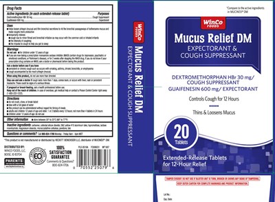Dextromethorphan Hbr 30 mg, Guaifenesin 600 mg (Mucus Relief Dm 600 mg 30 mg Extended Release Capl 1)